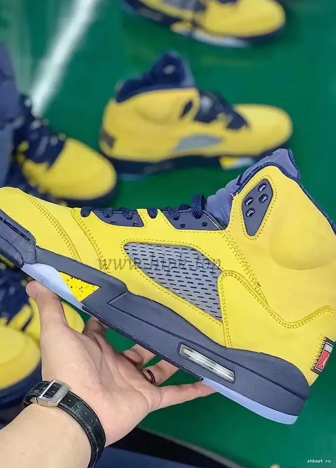 to V Amarillo Air Jordan ship SP GOD Inspire materials Navy 5 Retro Michigan retail PK ready 0610